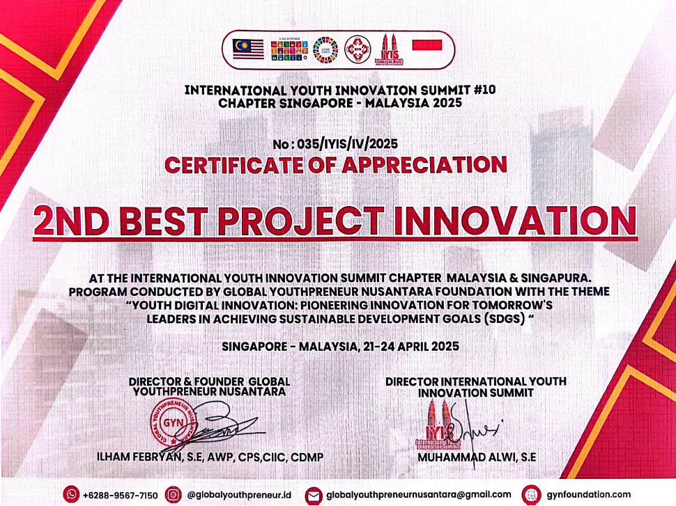 International Youth Innovation Summit #10 Chapter Singapore � Malaysia 2025